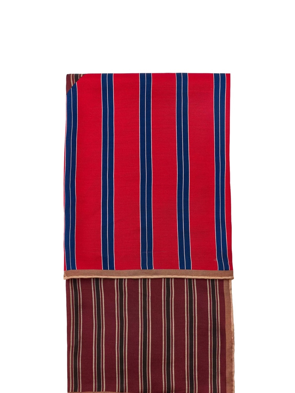 Zara  reversible Striped Red and Blue woman  Scarf